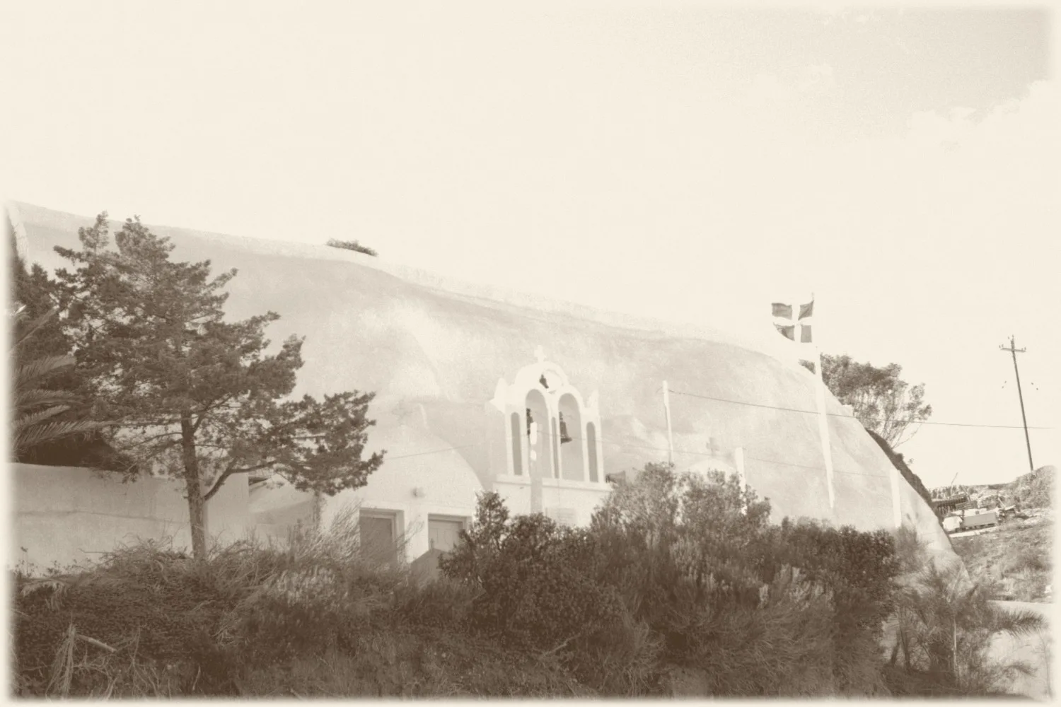 The church of Saint Prokopios above the vines at Vothonas